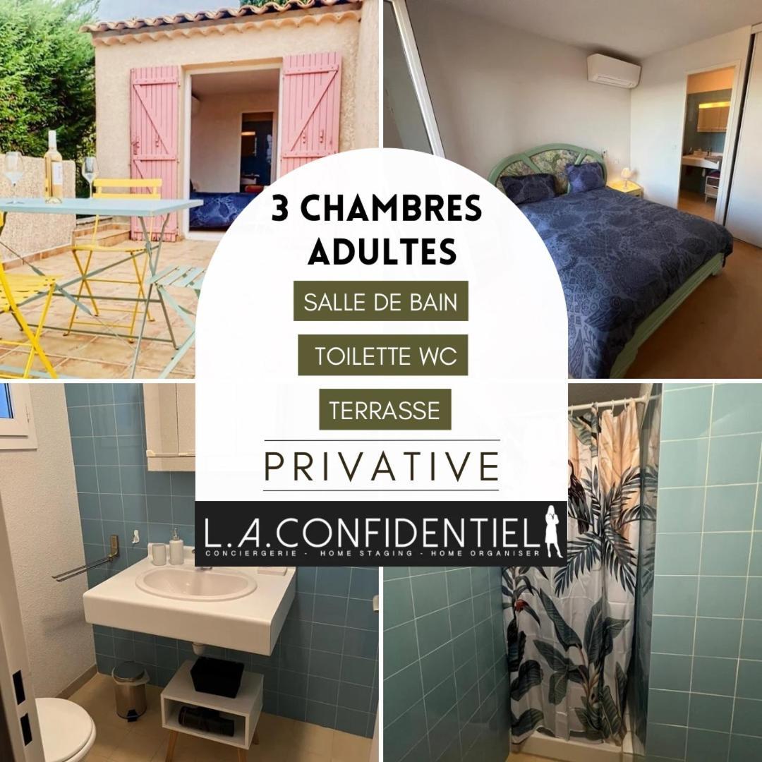 10 A 12 Pers Famille Amateurs Randonnee Boulouris Panorama Saint Raphael Tennis Piscine Partage Ngoại thất bức ảnh